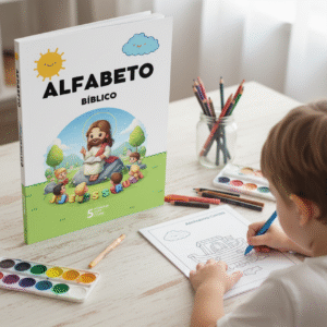 Alfabeto de Personagens Bíblicos para Colorir